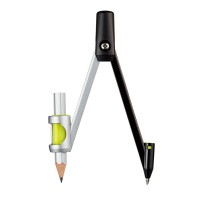 クツワ はじめてのコンパス ブラック CP232BK