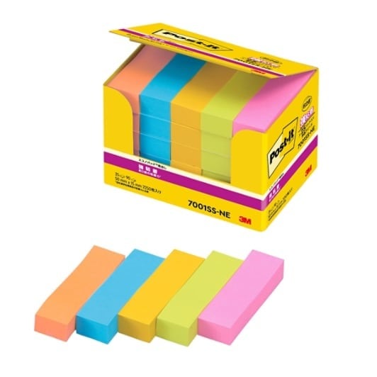 3M ポスト・イット(R) エコノパック(TM) 強粘着見出し 7001SS-NE Zポストイット7001SS-NE(1X20)* スリーエム