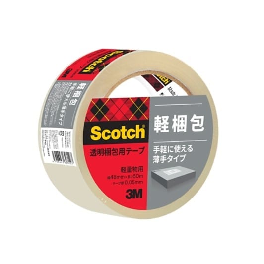 3M スコッチ(R) 透明梱包用テープ 軽量物用 48mm×50m 309S SLN スコッチコンポウテープ309SN(50) スリーエム