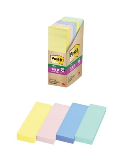 3M ポスト・イット(R) 強粘着ふせん パステルカラー 500-5SSAP Rポストイット500-5SSAP(10) スリーエム