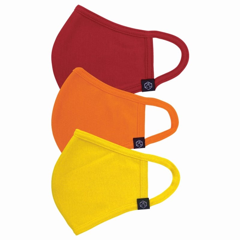 SANWA SERAOマスク ビビットカラー1 38カラーマスク 洗える レッド オレンジ イエロー