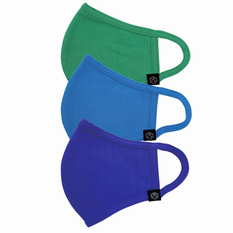 SANWA SERAOマスク ビビットカラー3 38カラーマスク 洗える グリーン ブルー ロイヤルブルー