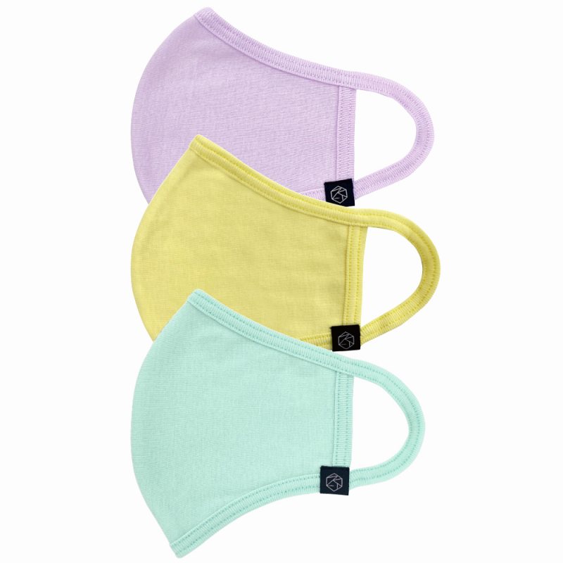 SANWA SERAOマスク パステルカラー3 38カラーマスク 洗える ラベンダー クリーム エメラルド