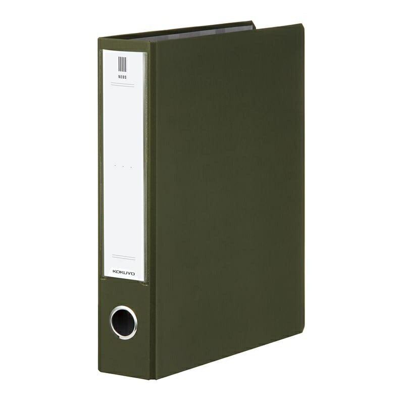 コクヨ チューブファイル＜ＮＥＯＳ＞Ａ４縦 ５０ｍｍとじ ２穴 オリーブグリーン ﾌ-NE650DG ネオス 多枚数 大量