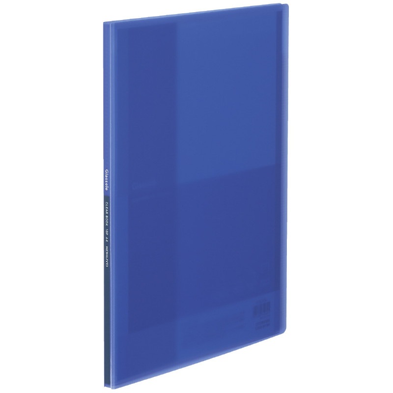 コクヨ クリヤーブック グラッセル A4 10枚 ブルー ﾗ-GL10B