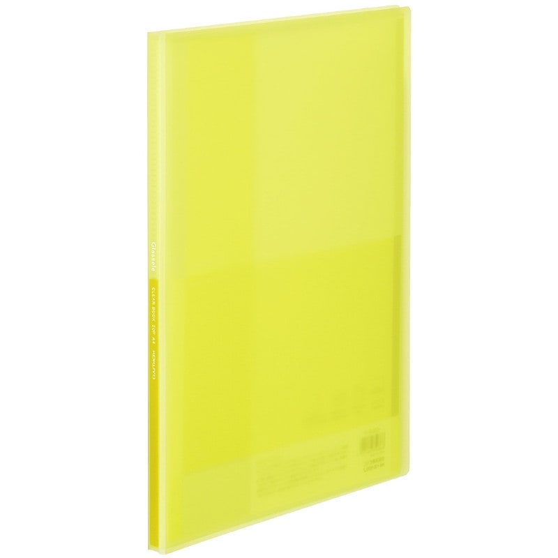 コクヨ クリヤーブック グラッセル A4 20枚 イエロー ﾗ-GL20Y