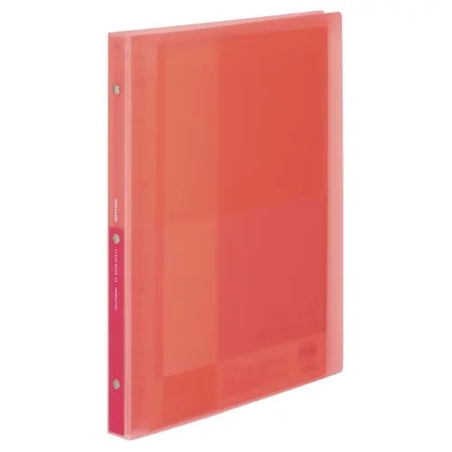 コクヨ クリヤーブック Glassele A4 替紙式 15枚 ピンク 桃 ﾗ-GL720P グラッセル