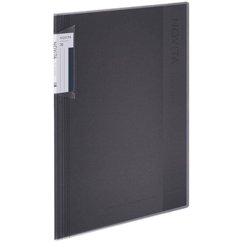 コクヨ クリヤーブック ノビータ A4 20枚 黒 ﾗ-NV20D