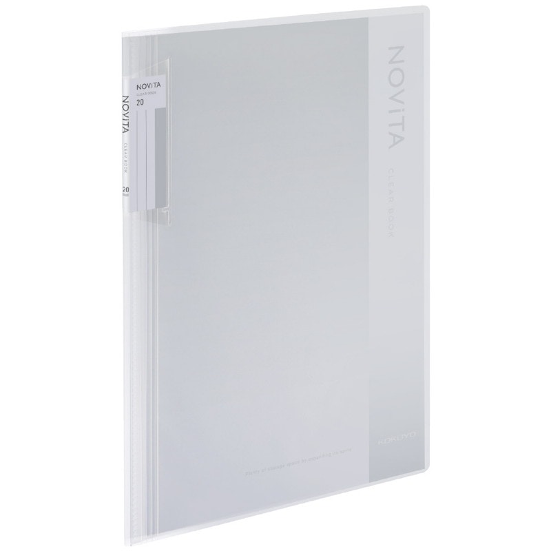 コクヨ クリヤーブック ノビータ A4 20枚 透明 ﾗ-NV20T