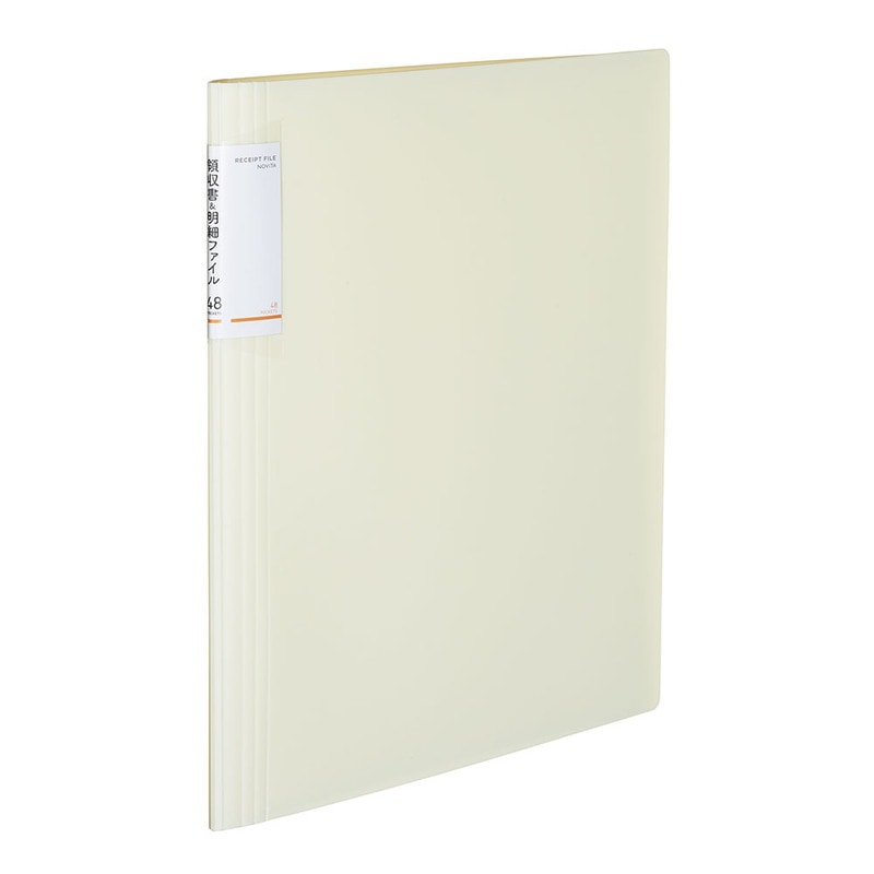 コクヨ 領収書＆明細ファイル 固定式 ノビータ 48P 白 ﾗ-NVR520W