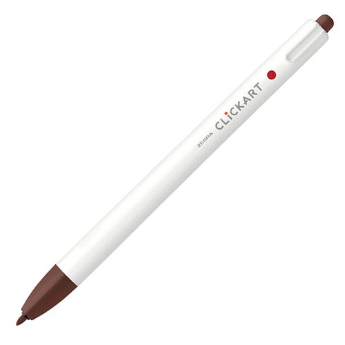 ゼブラ クリッカート ダークブラウン WYSS22-DE 水性ペン ノック式