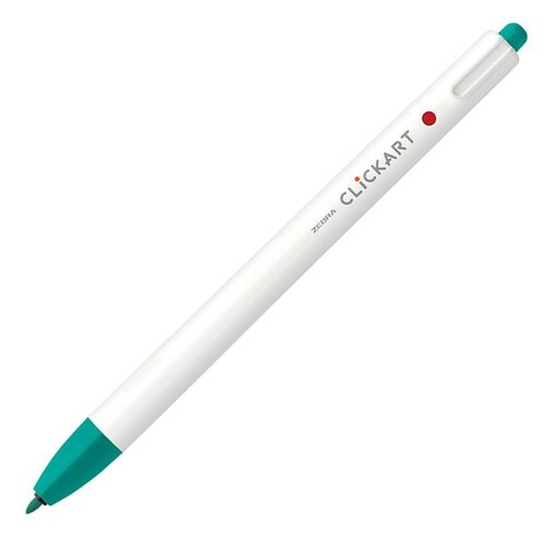 ゼブラ クリッカート ブルーグリーン WYSS22－BG 水性ペン ノック式