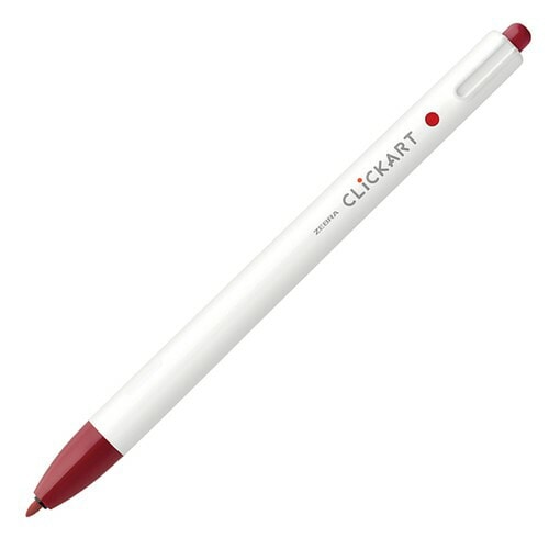 ゼブラ クリッカート レッドブラック WYSS22－RB 水性ペン ノック式