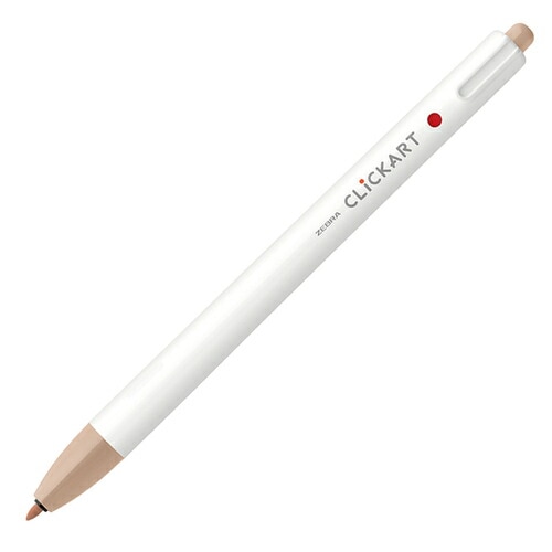 ゼブラ クリッカート ココアブラウン WYSS22-CE 水性ペン ノック式