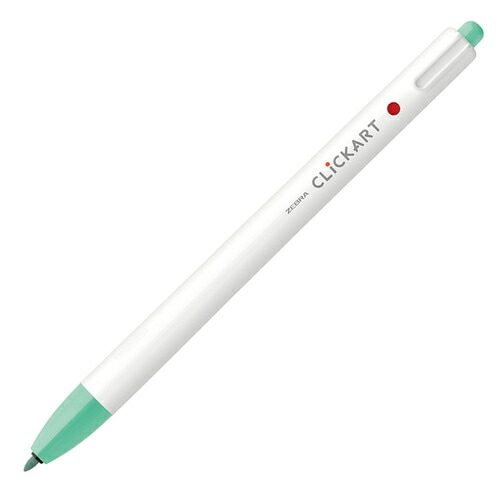 ゼブラ クリッカート ミントグリーン WYSS22-MG 水性ペン ノック式