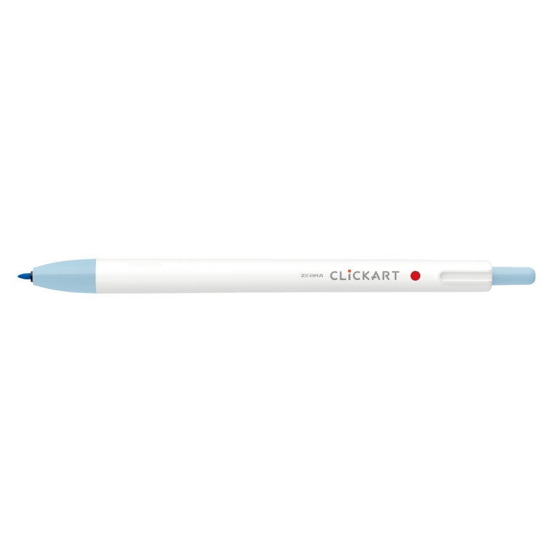ゼブラ クリッカート ソーダブルー WYSS22-SB 水性ペン ノック式 カラーペン