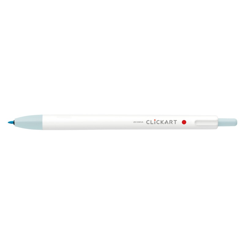 ゼブラ クリッカート パウダーブルー WYSS22-POB 水性ペン ノック式 カラーペン