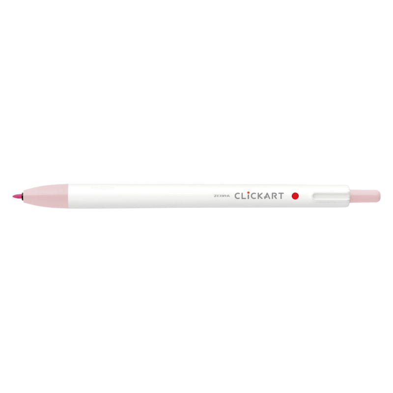 ゼブラ クリッカート パウダーピンク WYSS22-POP 水性ペン ノック式 カラーペン