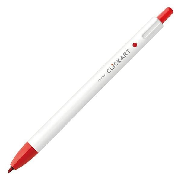 ゼブラ クリッカート 赤 WYSS22-R 水性ペン ノック式