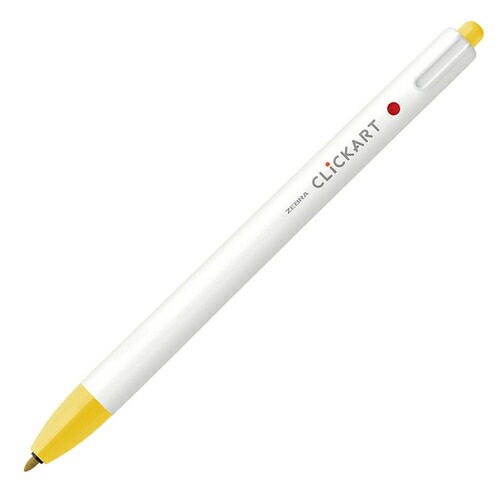 ゼブラ クリッカート 黄 WYSS22-Y 水性ペン ノック式