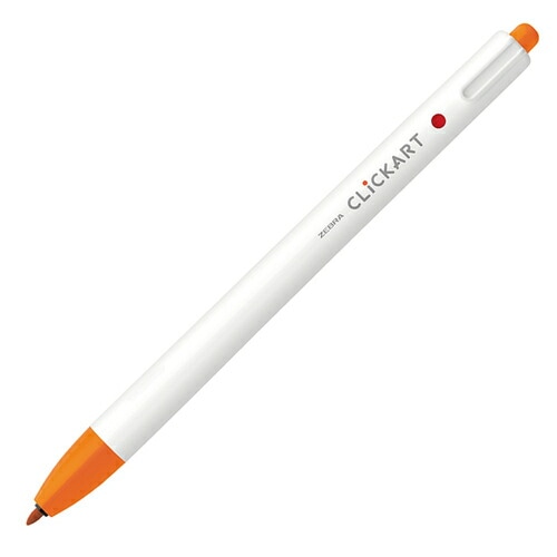 ゼブラ クリッカート オレンジ WYSS22-OR 水性ペン ノック式
