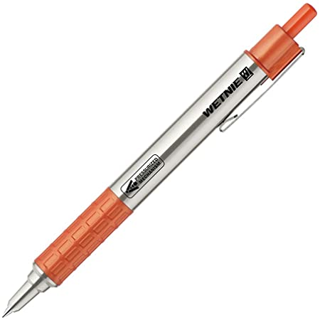 ゼブラ ウェットニー P-BA100-OR オレンジ 加圧式ボールペン WETNIE 濡れた紙もOK 屋外用 アウトドア 油性ボールペン