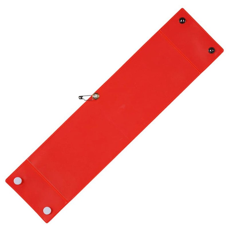 サクラクレパス ノータム差換え腕章 赤 UNW-H1#19 雲州堂 ボタン式 オレフィン 腕章 赤色 安全ピン