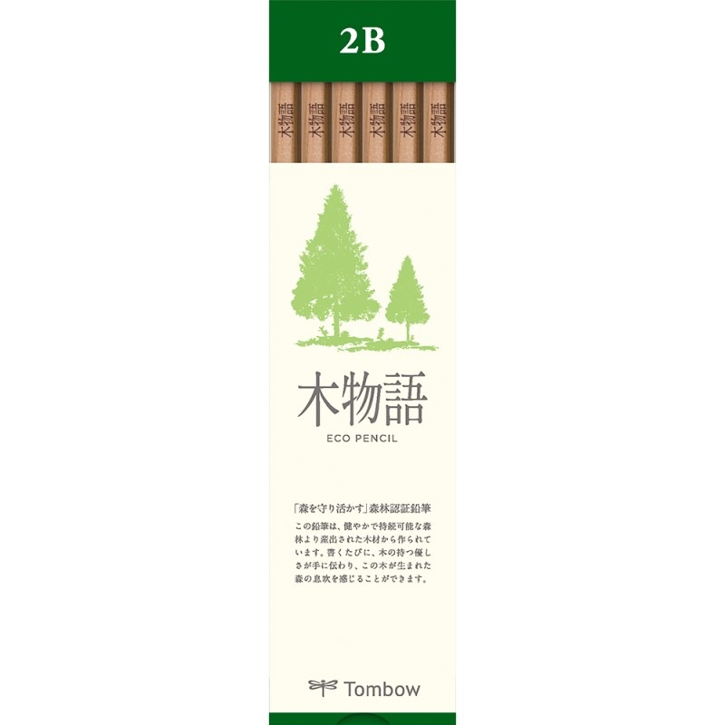 トンボ鉛筆 鉛筆S木物語 ＜2B＞ LA-KS2B