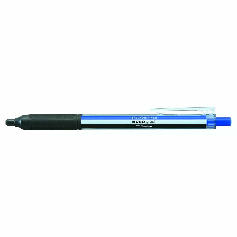 トンボ鉛筆 油性ボールペンモノグラフライト 0.5mm モノカラー 青インク BC-MGLE01R15