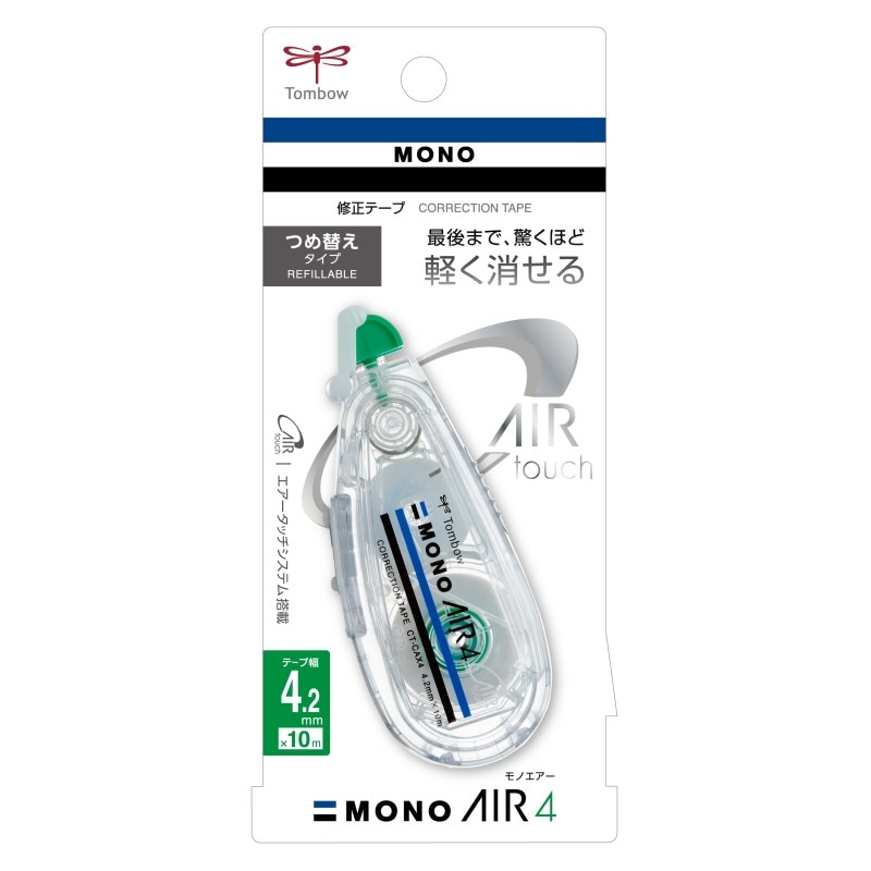 トンボ鉛筆 修正テープ モノエアーつめ替え式 4mm CT-CAX4