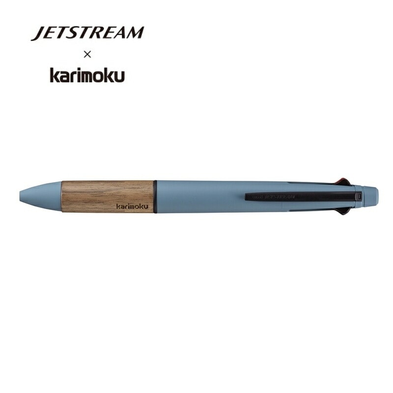 三菱鉛筆 ジェットストリーム4＆1 karimoku スチールブルー 0.5mm MSXE5KF05.71 多機能ボールペン カリモク家具