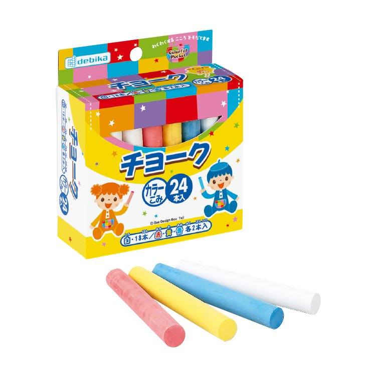 デビカ チョーク 24本入り 幼児 63503