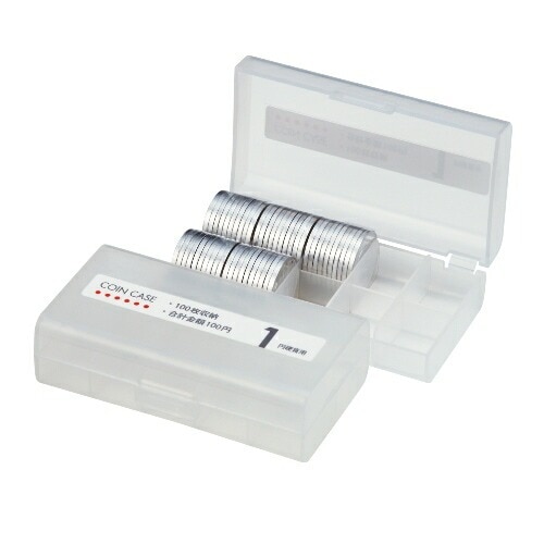 オープン工業 コインケース 1円玉用 M-1W 100枚収納