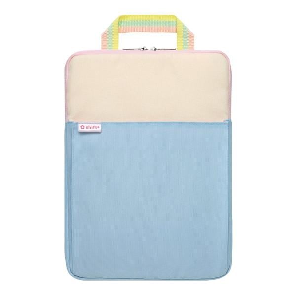 ソニック クッション付スクール ＰＣケース Ｍサイズ アイボリー LS-5593-I シフトプラス キャンディカラー パソコン タブレット 可愛い