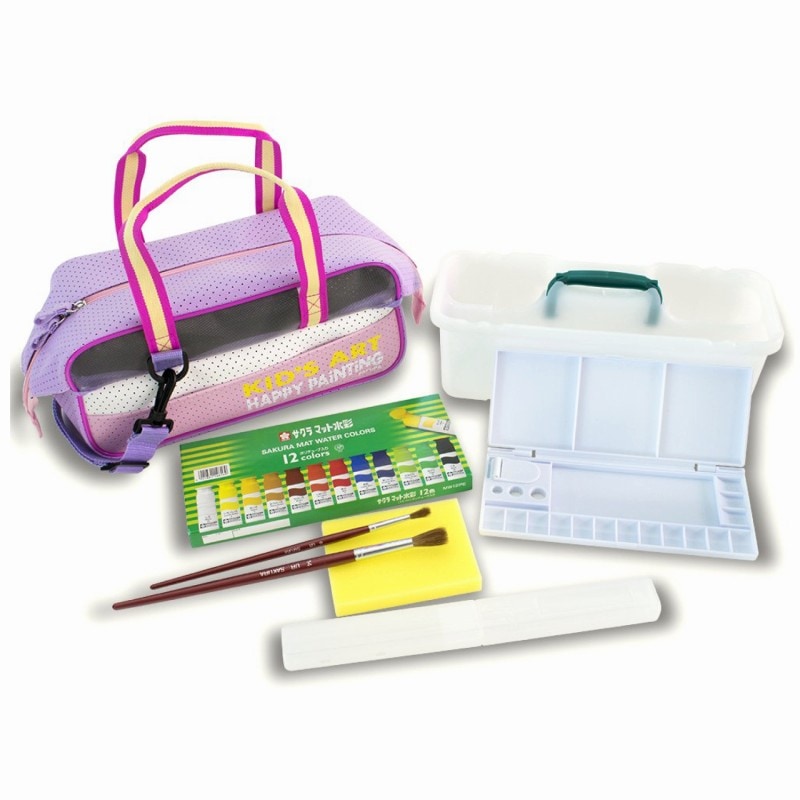 サクラクレパス 水彩セット H パステルピンク EWZ-H#920 ポリチューブ絵の具 絵の具セット 女の子 男の子 小学生 かわいい サクラ マット水彩 シンプル 小学校 スポーツ かっこいい
