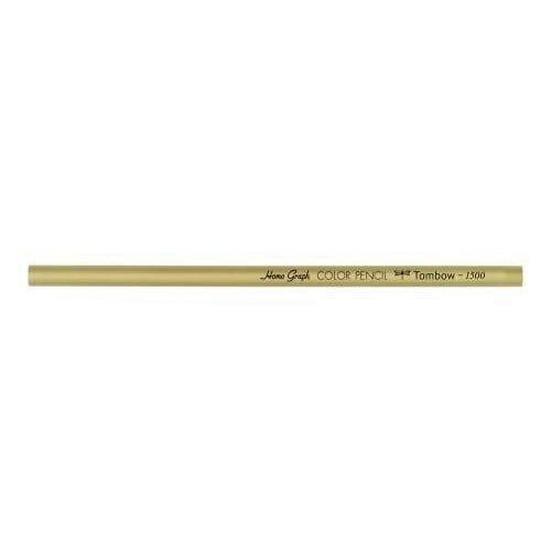 トンボ鉛筆 色鉛筆 1500 単色 金色 150036J バラ売り 1本 きんいろ
