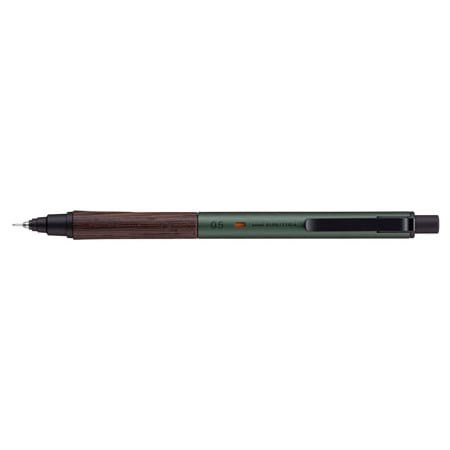 三菱鉛筆 クルトガウッド 0.5mm フォレストグリーン M5KW1P.88 シャーペン KURUTOGA Wood