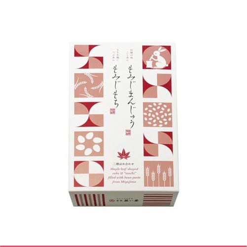 藤い屋 もみじ饅頭 藤い屋】 もみじまんじゅう五種詰合せ 15個入 - 福屋