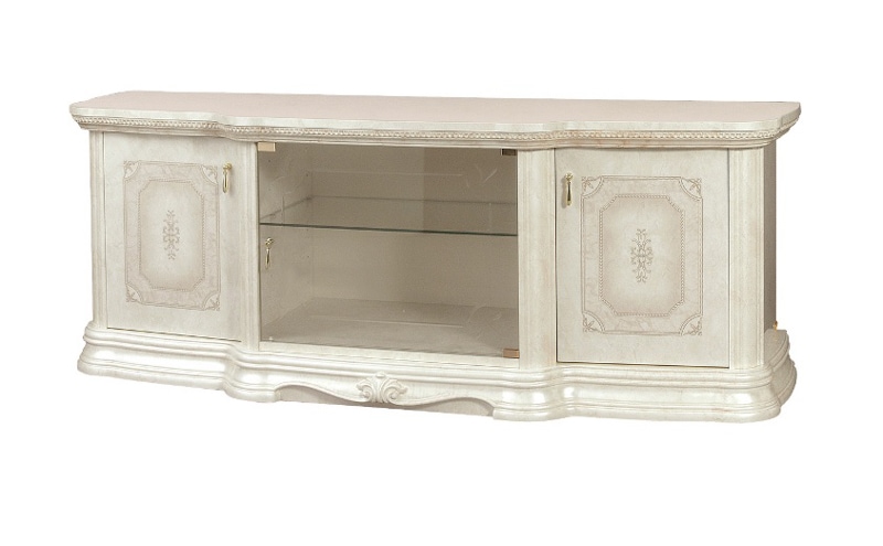 【展示現品アウトレット】Saltarelli サルタレッリ Amalfi アマルフィ 3Doors TV Plasma(Ivory) テレビボード テレビ台 ローボード キャビネット イタリア製 プリンセス アンティーク デザイン