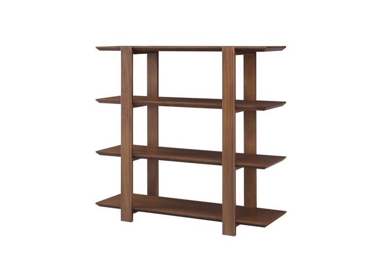 ルームディバイダー シェルフ【M】　オーウェン2　ウォールナット