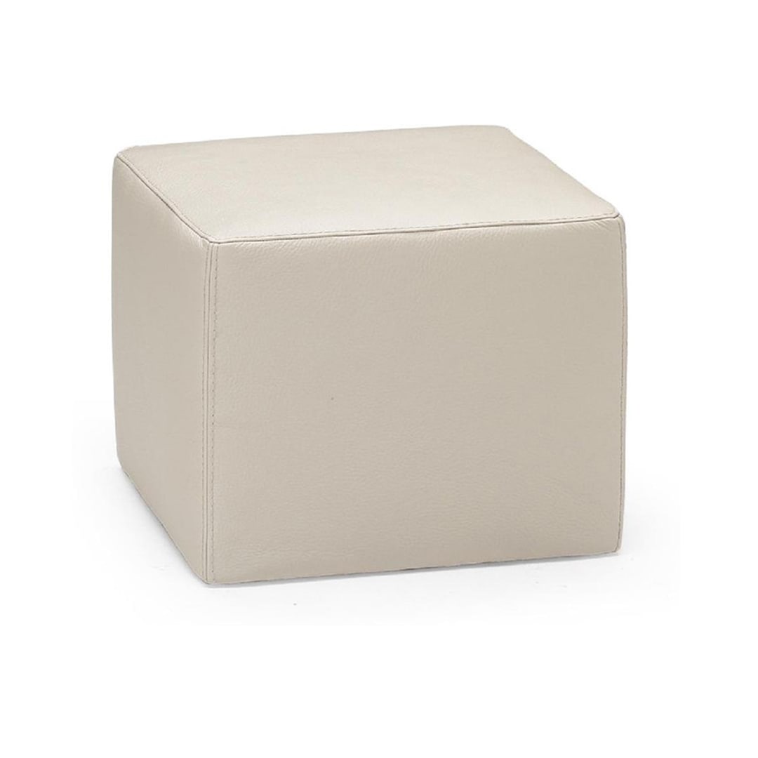 【NATUZZI EDITIONS】レザー スツール　幅54×奥行54cm