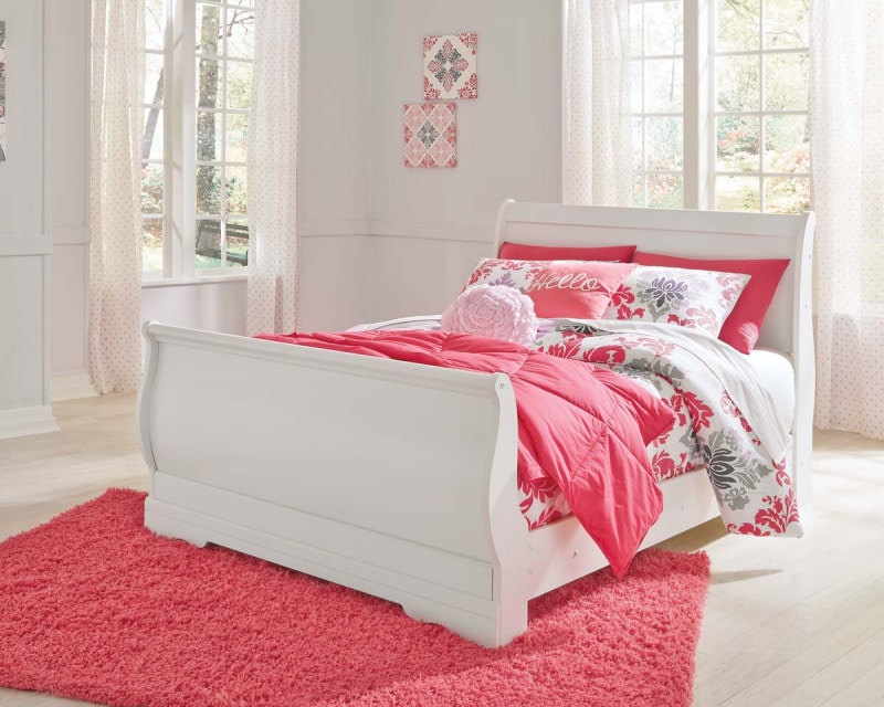 【ASHLEYオフィシャルショップ】【Full】 Anarasia Sleigh Bed Frame  ［size:W142 D212 H113cm］   B129-87+84+88  ※ウッドファンデーション別売り
