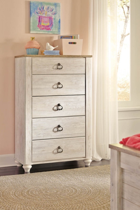 【ASHLEYオフィシャルショップ】Willowton Chest  ［size:W86 D40 H134cm］  B267-46
