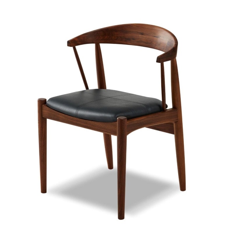 ダイニングテーブル sei /SLL-04BK 北海道産ナラ無垢材/ブラック