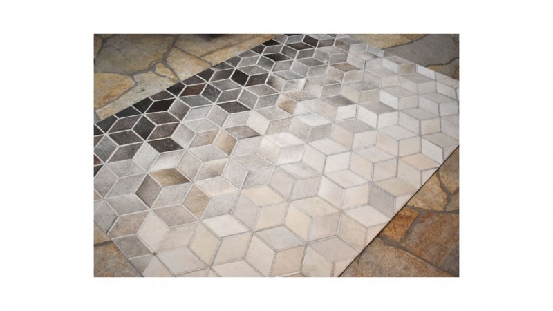 ラグ　カウハイド  （375-88642）4-10