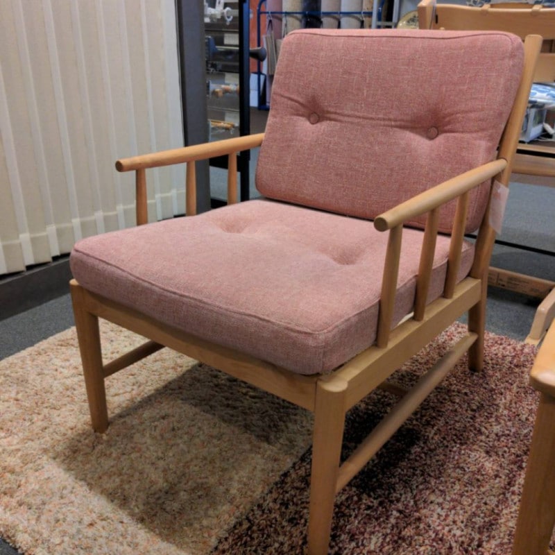 【FUJIKAアウトレット商品】【H展示現品】1人掛けソファ　テラス　色：ピンク【愛知店】