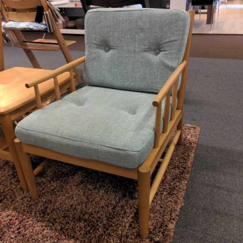 【FUJIKAアウトレット商品】【H展示現品】1人掛けソファ　テラス　色：ブルー【愛知店】