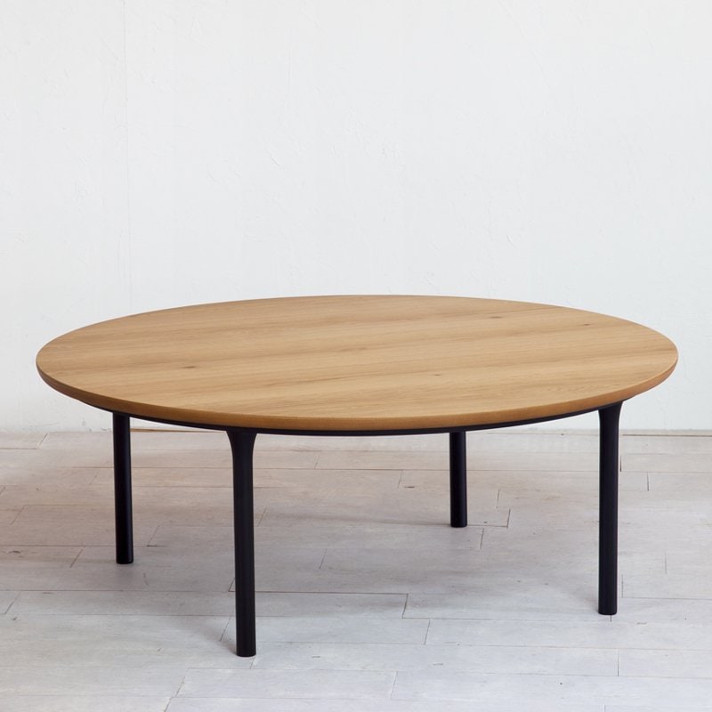 リビングコタツ こたつ 炬燵 ウェルズ （Wells） 直径100cm 円形 オーク 日本製