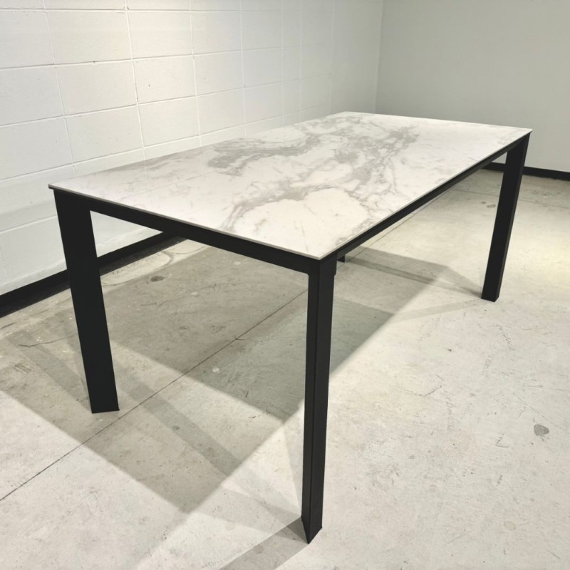 ダイニングテーブル グラナダ セラミック天板(グレー ホワイト)