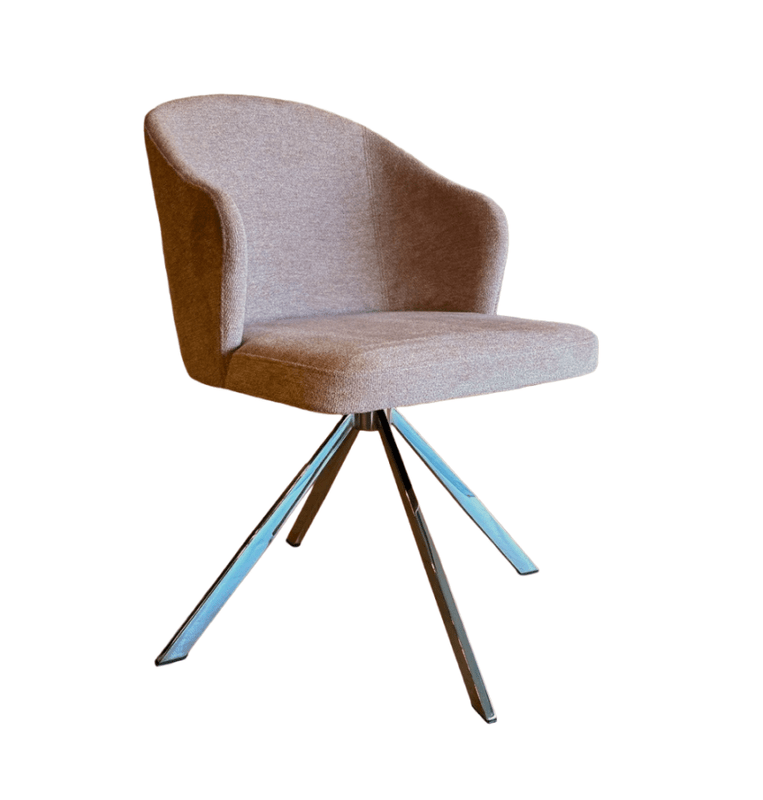 【songdreamオフィシャルショップ】STARK(スターク）回転式ダイニングチェア　BLUSH PINK（FABRIC）